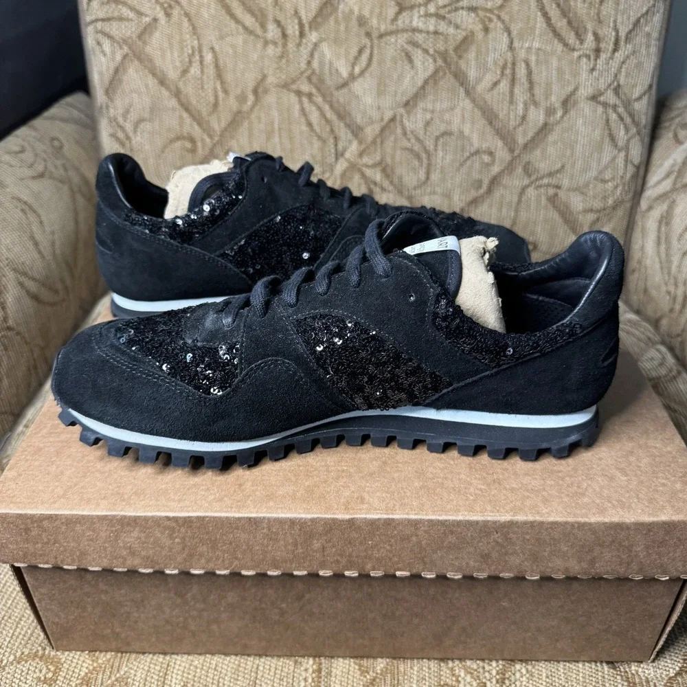 COMME des GARCONS SPALWART Sequin‎ Suede Sneakers Size 42 (K-123527) Very Nice!